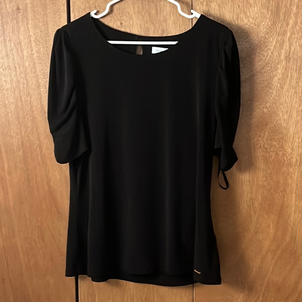 Calvin Klein black work blouse